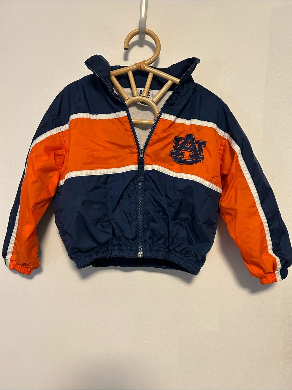 2T Auburn PINE Sports Kids Navy and Orange Jacket
